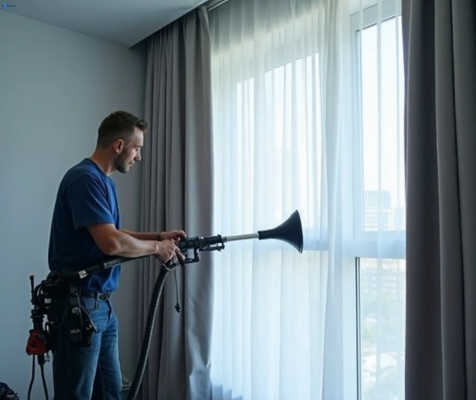 Professional commercial curtain cleaning process equipment Matty Curtain Cleaning nutfield-vic