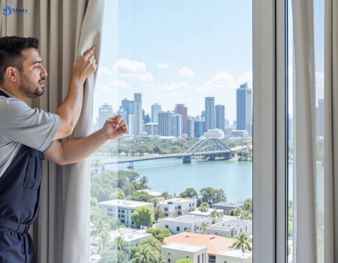 Professional curtain steam cleaning service nutfield-vic QLD by Matty Curtain Cleaning